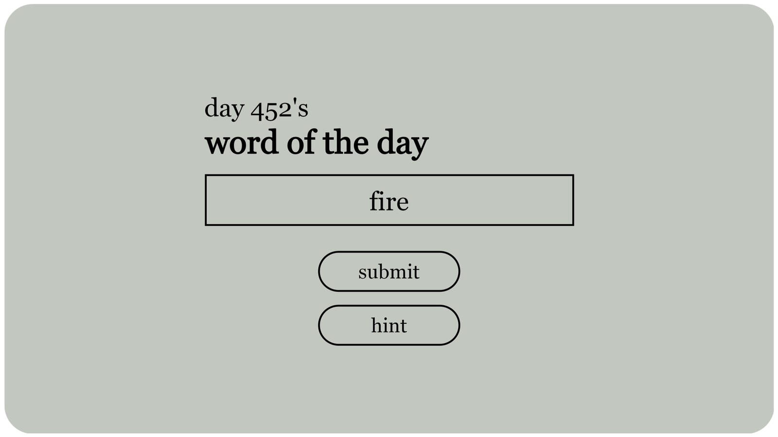 Word of the Day